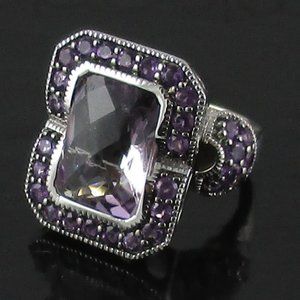 Sima K 7.04ct Rose de France Amethyst Ring